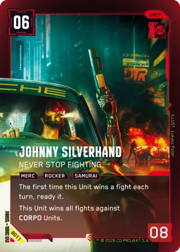 Johnny Silverhand — Never Stop Fighting (β011, Epic)