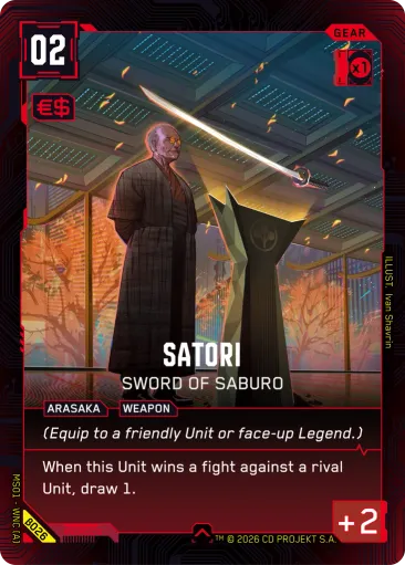 Satori — Sword of Saburo (β026, Uncommon)