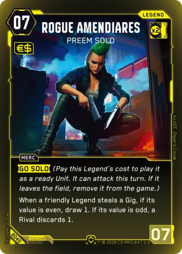 Rogue Amendiares — Preem Solo (β040, Rare)