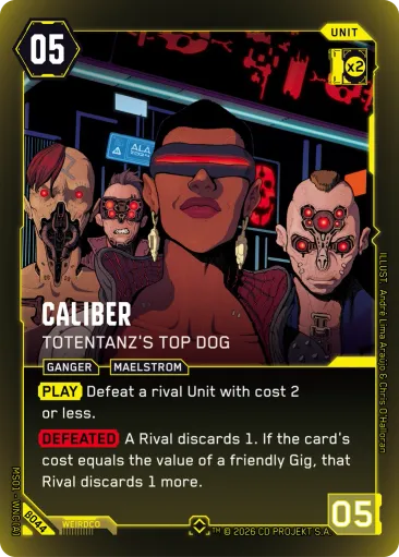 Caliber — Totentanz's Top Dog (β044, Rare)
